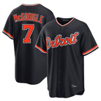 Detroit Tigers #7 Kevin McGonigle Player Navy AmberGomez Home Game Stitched Jerseys
