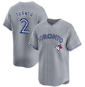 Toronto Blue Jays #2 Justin Turner Gray AmberGomez Cool Base Stitched Jersey