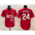 St. Louis Cardinals #24 Whitey Herzog Red AmberGomez 2024 City Connect Limited Stitched Jersey