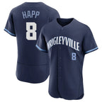 Chicago Cubs #8 Ian Happ Player Navy AmberGomez City Connect Limited Elite Home Stitched Jerseys