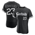 Chicago White Sox #23 Andrew Benintendi Player Black AmberGomez City Connect Limited Elite Home Stitched Jerseys