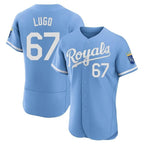 Kansas City Royals #67 Seth Lugo Player Light Blue AmberGomez Alt Limited Elite Home Stitched Jerseys