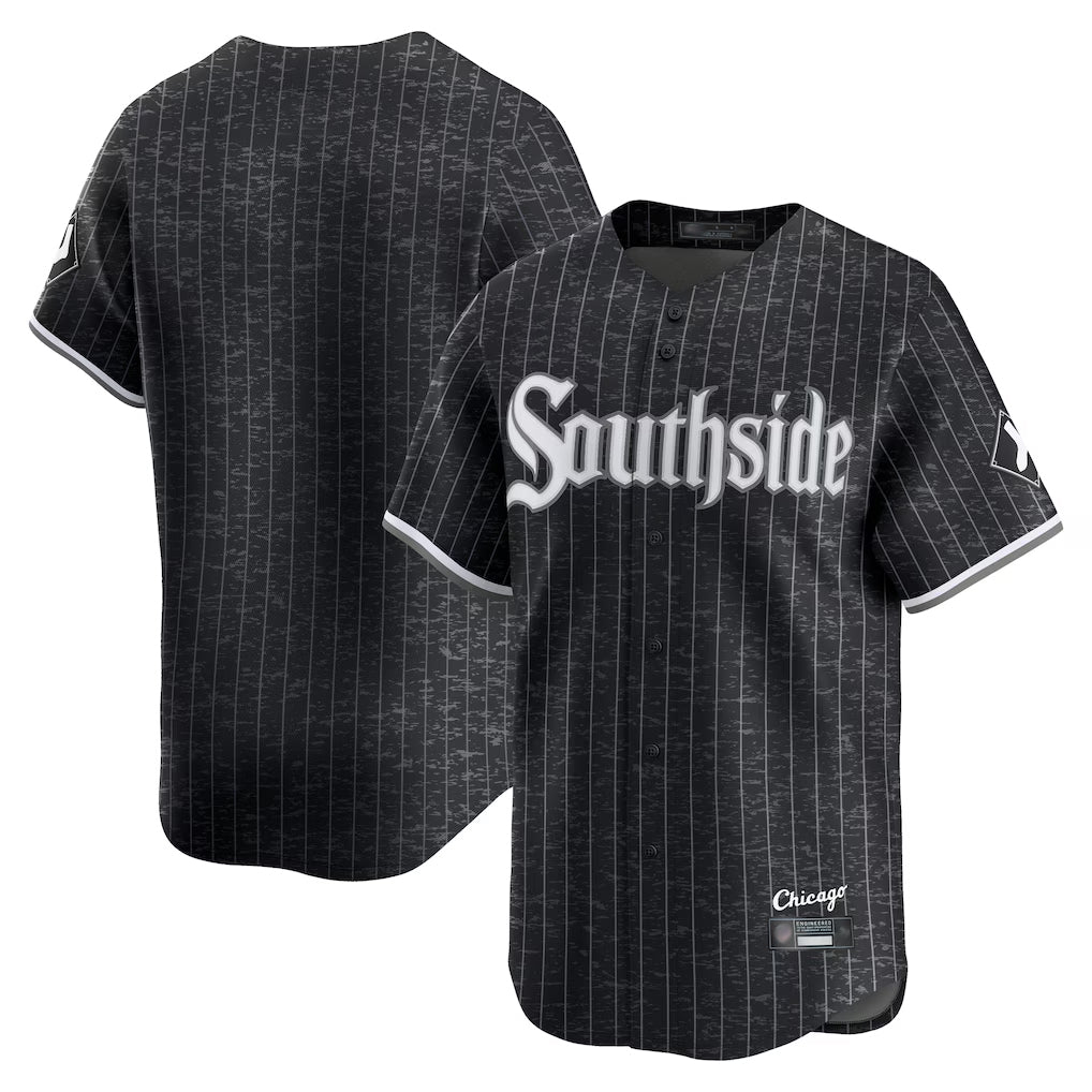 Chicago White Sox Blank Player Black AmberGomez City Connect Limited Home Stitched Jerseys