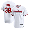 Cleveland Guardians #38 Steven Kwan Player White AmberGomez Limited Home Game Stitched Jerseys