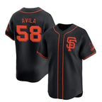 San Francisco Giants #58 Nick Avila Black AmberGomez 2024 Black AlternateLimited Stitched Jersey
