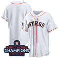 Houston Astros Blank White AmberGomez 2022 World Series Champions Home Stitched Jersey