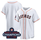 Houston Astros Blank White AmberGomez 2022 World Series Champions Home Stitched Jersey
