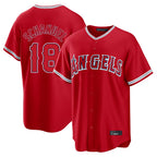 Los Angeles Angels #18 Nolan Schanuel Player Red AmberGomez Home Game Stitched Jerseys