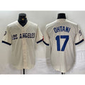 Los Angeles Dodgers #17 Shohei Ohtani Cream AmberGomez 2024 City Connect Limited Stitched Jerseys