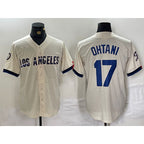 Los Angeles Dodgers #17 Shohei Ohtani Cream AmberGomez 2024 City Connect Limited Stitched Jerseys