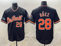 Detroit Tigers #28 Javier B¨¢ez Black AmberGomez 2026 Meijer Patch Alternate Vapor Premier Limited Stitched Jersey