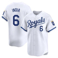 Kansas City Royals #6 Jonathan India Player White AmberGomez Alt Limited Home Stitched Jerseys