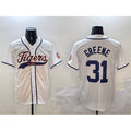 Detroit Tigers #31 Riley Greene White AmberGomez With Patch Cool Base Stitched Jersey