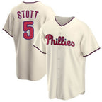 Philadelphia Phillies #5 Bryson Stott Cream AmberGomez Cool Base Stitched Jersey