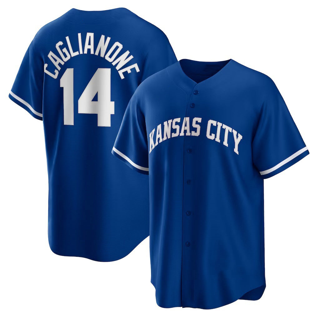 Kansas City Royals #14 Jac Caglianone Royal AmberGomez Alternate Replica Jersey