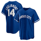 Kansas City Royals #14 Jac Caglianone Royal AmberGomez Alternate Replica Jersey