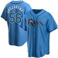 Tampa Bay Rays #56 Randy Arozarena Replica Light Blue AmberGomez Alternate Jersey