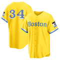 Boston Red Sox #34 David Ortiz Gold AmberGomez Retired Player City Connect Replica Jersey