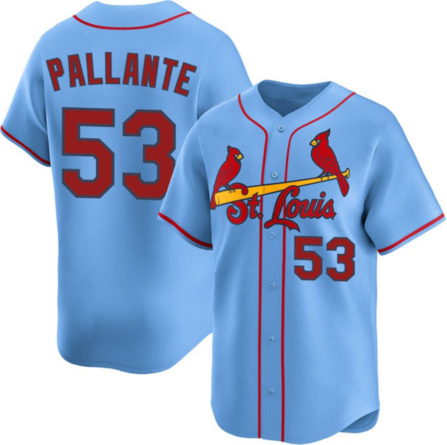 St. Louis Cardinals #53 Andre Pallante Blue AmberGomez Alternate Limited Stitched Jersey