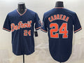 Detroit Tigers #24 Miguel Cabrera Navy AmberGomez 2026 Alternate Vapor Premier Limited Stitched Jersey