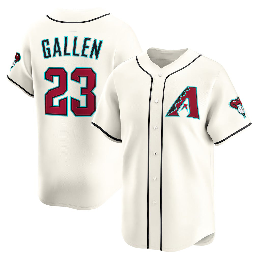 Arizona Diamondbacks #23 Zac Gallen Cream AmberGomez Home Limited Player Jersey