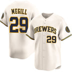 Milwaukee Brewers #29 Trevor Megill Cream AmberGomez 2025 Limited Stitched Jersey