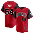 Chicago White Sox #64 Shane Smith Player Red AmberGomez City Connect Limited Home Stitched Jerseys