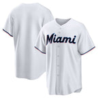 Miami Marlins White AmberGomez Home Replica Team Jersey