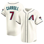 Arizona Diamondbacks #7 Corbin Carroll Cream AmberGomez Home Limited Player Jersey