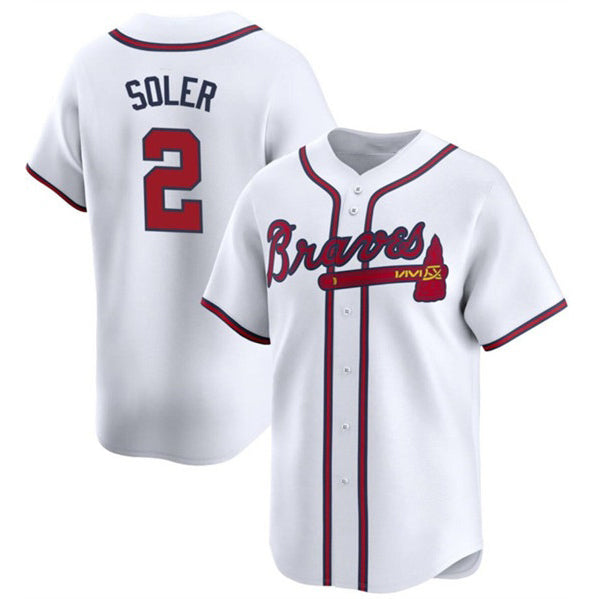 Atlanta Braves #2 Jorge Soler White AmberGomez 2024 Home Limited Stitched Jersey