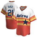 Houston Astros #21 Yainer Diaz Player Rainbow Cooperstown Collection AmberGomez T-shirt Stitched Jerseys