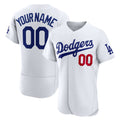 Custom Los Angeles Dodgers White AmberGomez Home Authentic Jersey