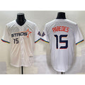Houston Astros #15 Isaac Paredes White AmberGomez 2025 City Connect Limited Stitched Jersey