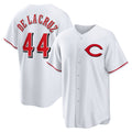 Cincinnati Reds #44 Elly De La Cruz White AmberGomez Alternate 2 Replica Jersey
