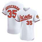 Baltimore Orioles #35 Adley Rutschman White AmberGomez Home Elite Jersey