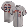 Houston Astros #27 Jose Altuve Gray AmberGomez Away Limited Player Jersey