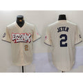 New York Yankees #2 Derek Jeter Cream AmberGomez Limited Stitched Jerseys