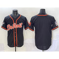 Detroit Tigers Blank Black AmberGomez With Patch Cool Base Stitched Jersey