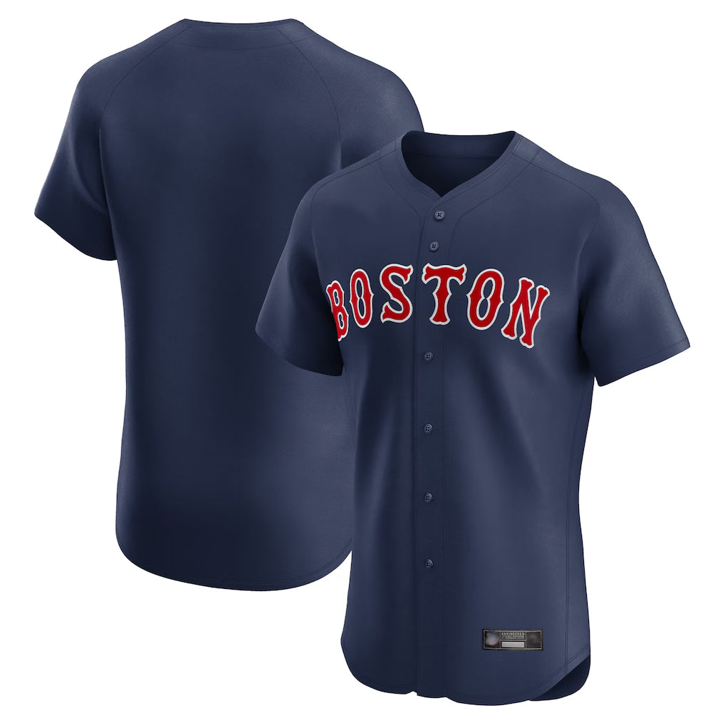 Boston Red Sox Blank Player Navy AmberGomez Limited Elite Home Game Stitched Jersey