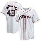 Houston Astros #43 Lance McCullers Jr. White AmberGomez Home Replica Jersey