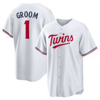 Minnesota Twins #1 Groom White AmberGomez Home Replica Jersey