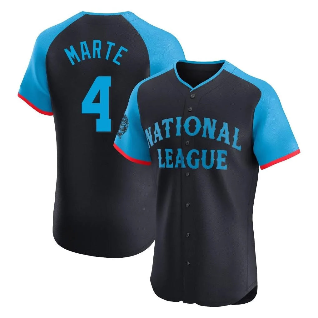 Arizona Diamondbacks #4 Ketel Marte Player Black AmberGomez National League All-Star Limited Elite Home Game Stitched Jerseys