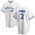 Toronto Blue Jays #2 Justin Turner White AmberGomez Cool Base Stitched Jersey