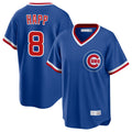 Chicago Cubs #8 Ian Happ Player Royal AmberGomez T-shirt Cooperstown Collection Limited Stitched Jerseys