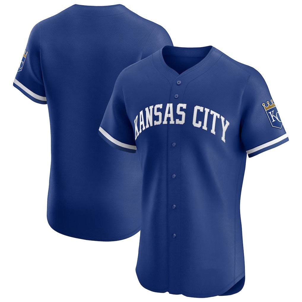 Kansas City Royals Royal AmberGomez Alternate Vapor Premier Elite Patch Jersey