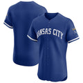 Kansas City Royals Royal AmberGomez Alternate Vapor Premier Elite Patch Jersey