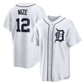 Detroit Tigers #12 Casey Mize White AmberGomez Home Replica Jersey