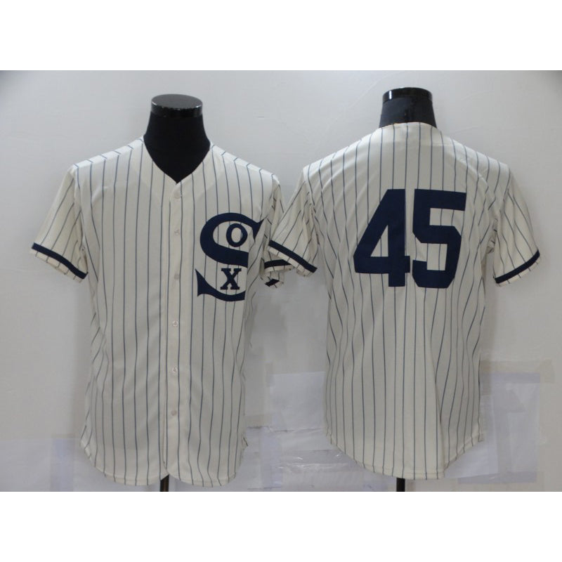 Chicago White Sox #45 Michael Jordan 2021 Cream Navy AmberGomez Field of Dreams Flex Base Stitched Jersey