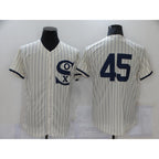 Chicago White Sox #45 Michael Jordan 2021 Cream Navy AmberGomez Field of Dreams Flex Base Stitched Jersey