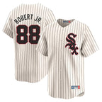 Chicago White Sox #88 Luis Robert Jr Player Cream AmberGomez Cooperstown Collection Limited Home Stitched Jerseys